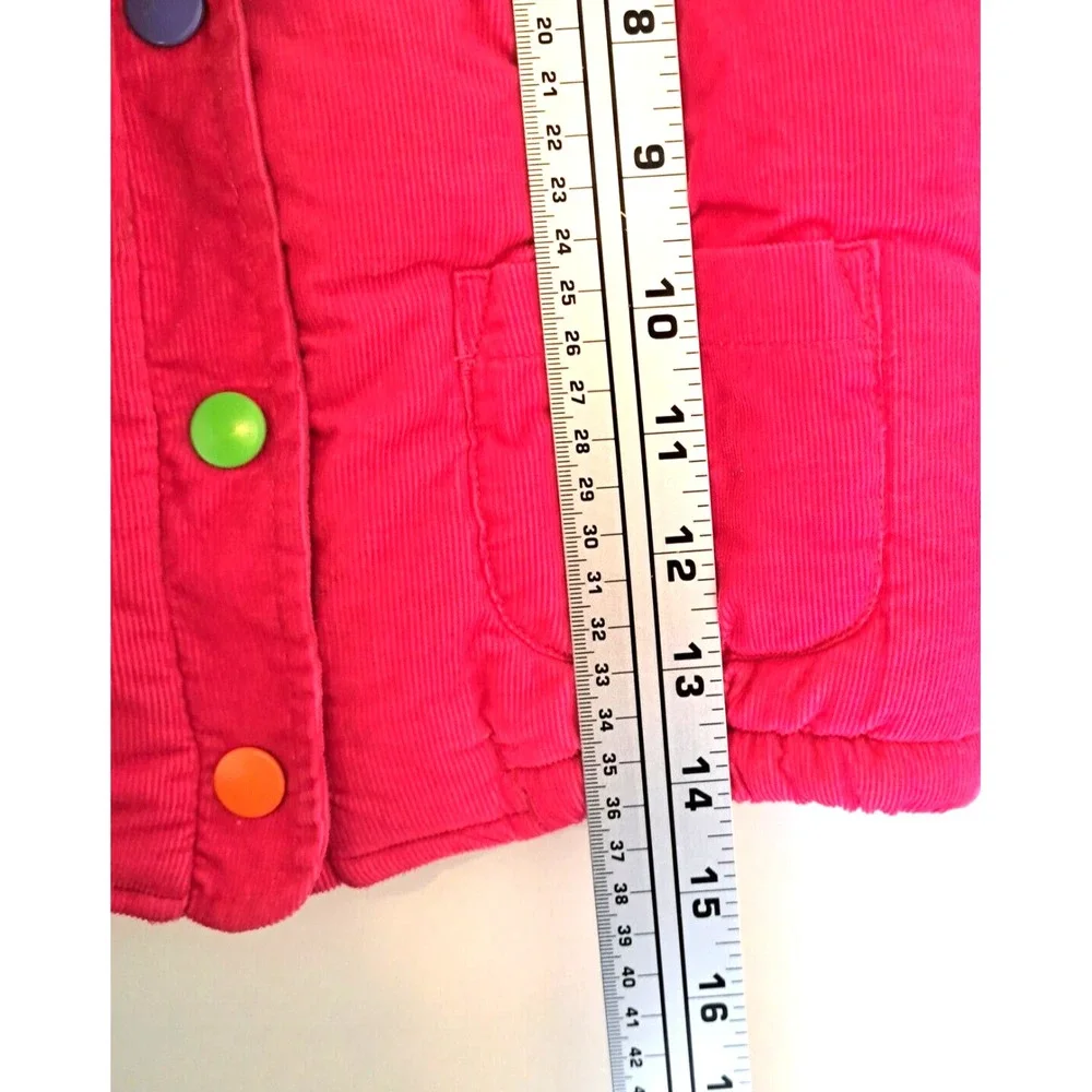 Carters Corduroy‎ Vest 2T Pink Polka Dot Snaps